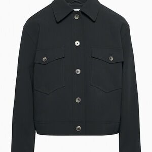 Aritzia Black Shirt Jacket